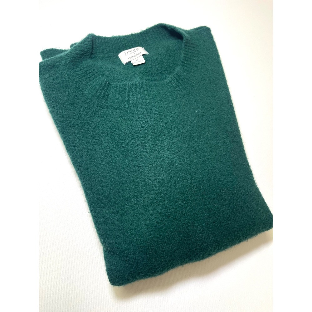 J.Crew Extra-Soft Crewneck Sweater Forest Green Small 0340